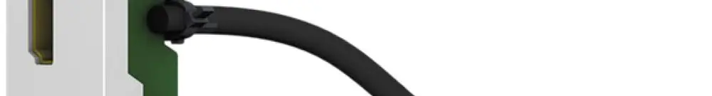 Module HDMI Cecoflex pour système de montage AV, 4K/60Hz f/f, câble, blanc 