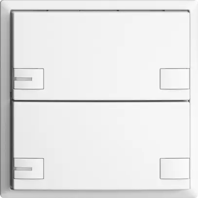 UP-Universaltaster 2×2T EDIZIOdue weiss mit LED 