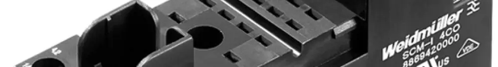 Base relè WM SCM-I 2CO DIN35 raccordo a vite 8 77×27.2×61.5mm 