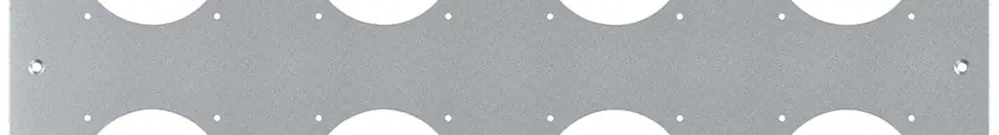 UP-Montageplatte robusto 4×4 Aluminium, natur 