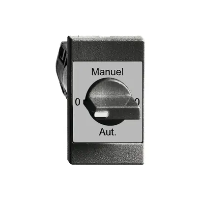 Interrupteur rotatif INC 0-Auto-0-Main FH 2/1L noir avec manette 