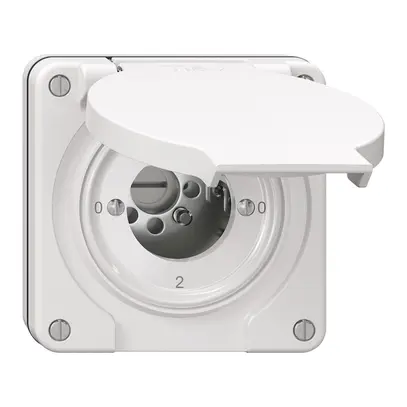 Interruttore rotativo NUP NEVO, 2/1 L, senza cilindro, KS, 0-1-0-2, bianco 