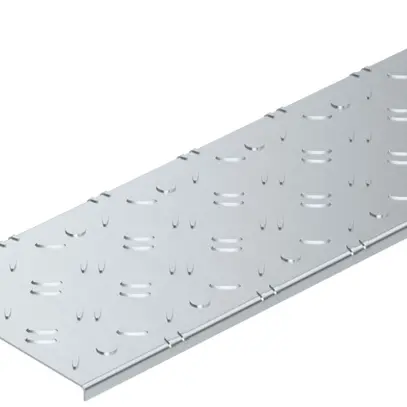 Copertura mandorlata Bettermann per canale portacavi 100×3000, acciaio, FS 