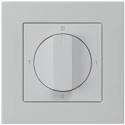 Interruttore rotativo INC kallysto.pro 0/1L grigio chiaro con manopola 