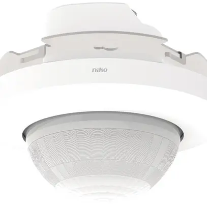 UP-Präsenzmelder Niko P46LR 360° Slave DALI BMS 32…37m IP20 weiss 