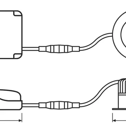 Downlight LED LEDVANCE SP FIX 8W 640lm 2700K IP44 MB VAR blanc 