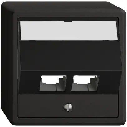 Kit di montaggio AP EDIZIO.liv EASYNET S-One SNAPFIX® inclinato per 2×RJ45 ne 