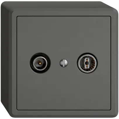 Prise antenne AP TV-R EDIZIO.liv SNAPFIX® prise de passage 19dB grf 