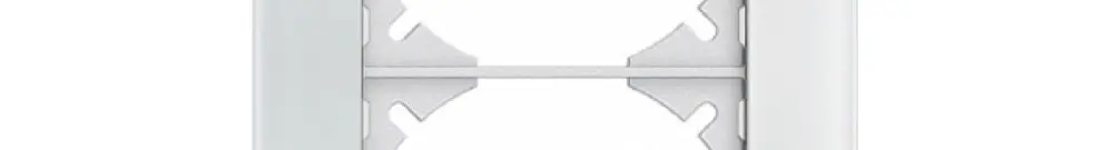 Telaio di cop. EDIZIOdue prestige 2×1 vetro bianco 