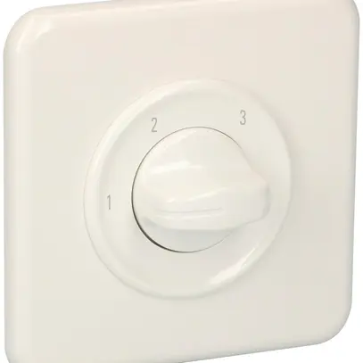 Commutateur ENC contacts isol.galv.SDUE, 20A, 2P, 90×90mm, 2×60°, 1-2-3, blanc 