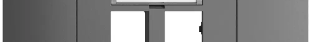 Kit montaggio INC EDIZIOdue BKE uscita dritta, per 2×RJ45 freenet, grigio scuro 