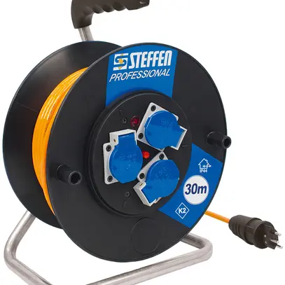Eurouleur de câble Steffen en matière synthétique 3×T23 EPR-PUR 3×1.5mm² 30m 