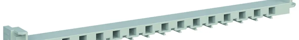 Support de bornes ABB ZK600, pour distributeur UK600, 15 modules 