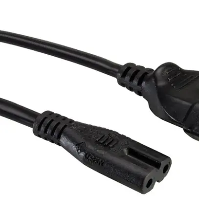Cavo d'apparecchi VALUE T26 → C7 2×0.75mm² 250VAC/2.5A nero 1m 