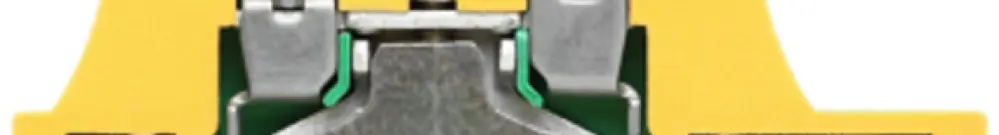 Morsetto di protezione Weidmüller WPE N connessione a vite 2.5mm² verde/giallo 
