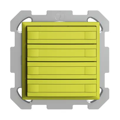 Poussoir KNX RGB ENC EDUE, 250mW, s.LED, papier, 4×poussoir, C.2×T., lem 