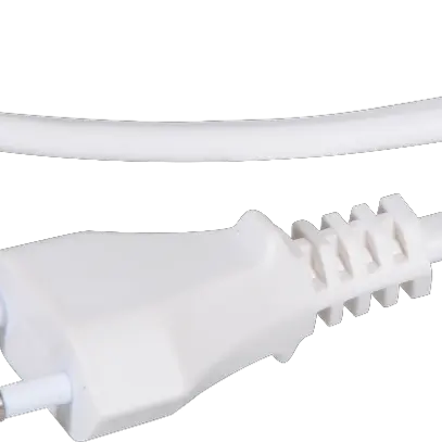 Apparate-Flachkabel Tdf 2×1mm² 2m weiss Stecker T11 