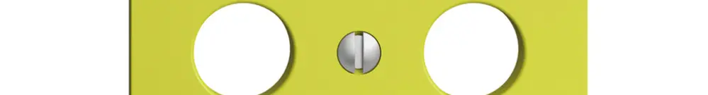Placca frontale EDIZIOdue lemon per R/TV 