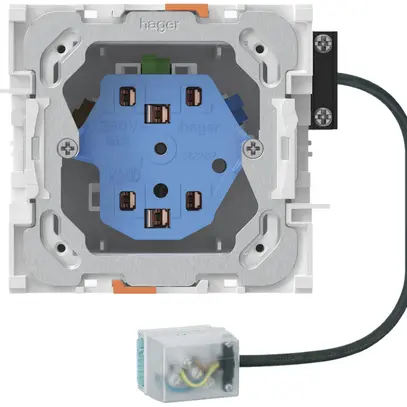 Presa INS 2×tipo 13/23, attacco cavo piatto Ecobus power, L2, Td 3×2.5mm² 