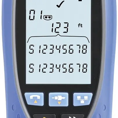 Tester per cavi multimedia VDV II Plus RJ11/RJ12/RJ45/raccordo F 