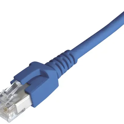 Câble patch RJ45 Dätwyler 7702 4P, cat.6A (IEC) S/FTP LSZH, bleu, 7.5m 
