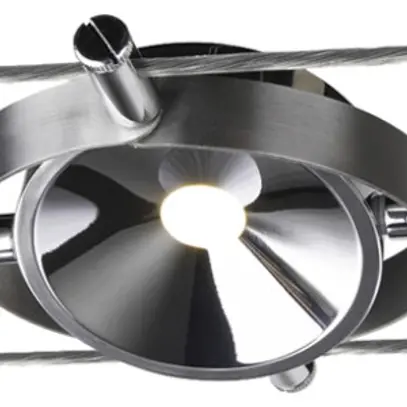 Spot LED SLV TENSEO DURNO 6W 360lm 2700K Ø125×26.5mm cromo 