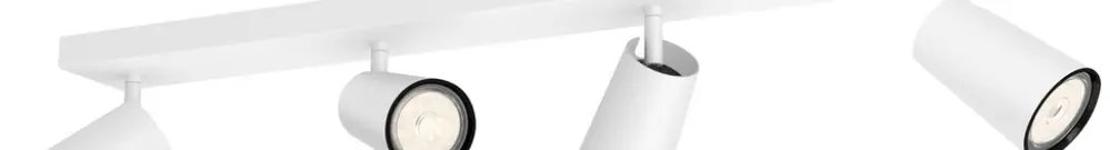 Plafoniera Philips myLiving PAISLEY, GU10 4×5.5W IP20, bianco 