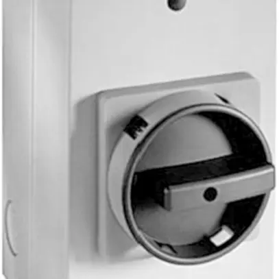 Interruttore rotativo AP AB 194E-Y25M-1753-6G, 25A 0/3L (0-1), manopola ne/gr 