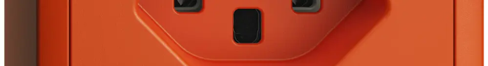 Presa AP EDIZIOdue T23 16A arancione, morsetti a vite 