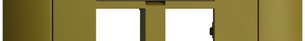 Kit de montage ENC EDIZIOdue sortie droite, pour 2×RJ45 freenet, olive 