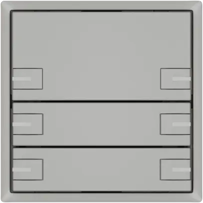 Poussoir KNX RGB EDIZIO.liv SNAPFIX® capteur temp.RGB-LED 3× comm.2T grc 