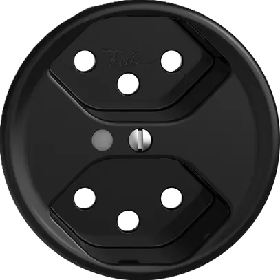 Presa Sdue Q, 2×T13, con LED, nero 