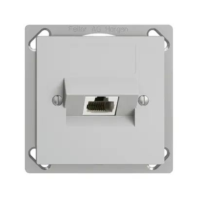 Presa INS 1×RJ45/u 8P ITplus EDIZIOdue grigio chiaro 