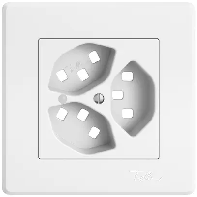Kit di montaggio INC EDIZIO.liv SNAPFIX® per presa 3×T23 con lente frontale bi 