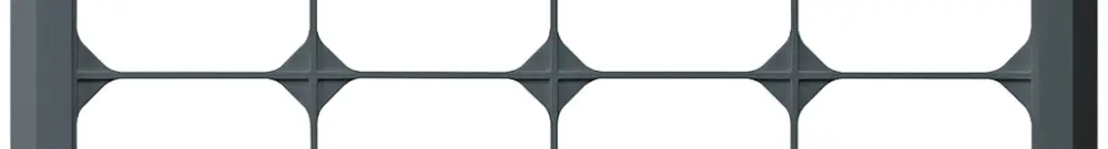 Telaio di copertura INC kallysto.line 2×4 antracite orizzontale 152×272mm 
