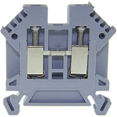 Morsetto di passaggio componibile Woertz 0.5…4mm² 32A 1000V vite 2×1 DIN 35mm gr 