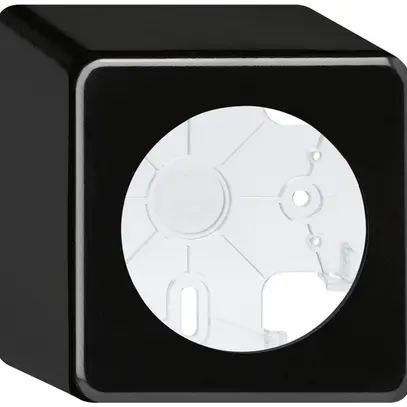 Boîtier AP basico noir h=64mm Ø58mm 