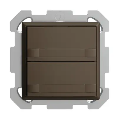 Pulsante KNX RGB INC EDUE, 250mW, s.LED, carta, 2×pulsante, C.2×T., cof 
