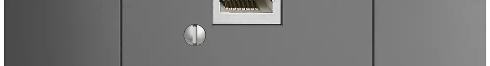 Scatola INS 1×RJ45/s 8P EDIZIOdue grigio scuro R&M swissline 