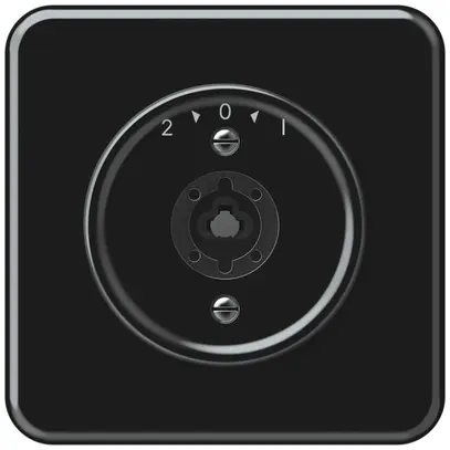 Pulsante rotativo INC origin senza cilindro 1P 2>0<1 10A 230V 92×92mm nero 