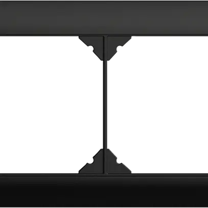 UP-Kopfzeile EDIZIOdue SNAPFIX® 1×2 horizontal 148×88mm schwarz 