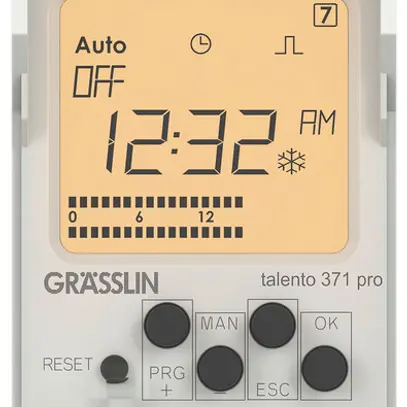 Interrupteur horaire num.AMD ELBRO talento 371 pro 230V 16A réserve 3 ans 1 can. 