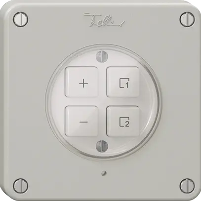 Dimmer Uni-LED 1K/4T scena NEVO Wiser N.CO grigio chiaro 