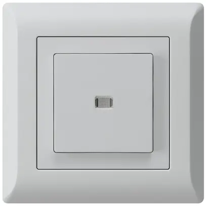 Interruttore pulsante luminoso INC kallysto.line 3/1P grigio chiaro 