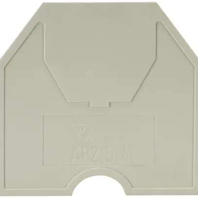 Parete d'estremità Wieland 4mm² grigio 