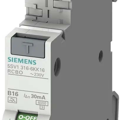 Disjoncteur différentiel Siemens SENTRON RCBO 1LN C-13A A-0.03A 6kA 1UM 