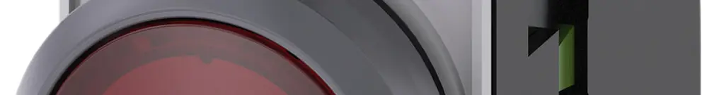 Pulsante luminoso Siemens SIRIUS ACT c.supporto+LED 1Ch rosso anello front.met. 