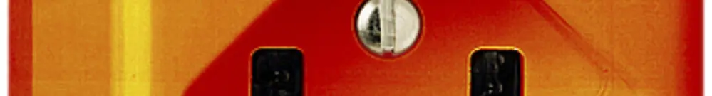 Prise AP FH T23 16A orange, avec bornes enf. 