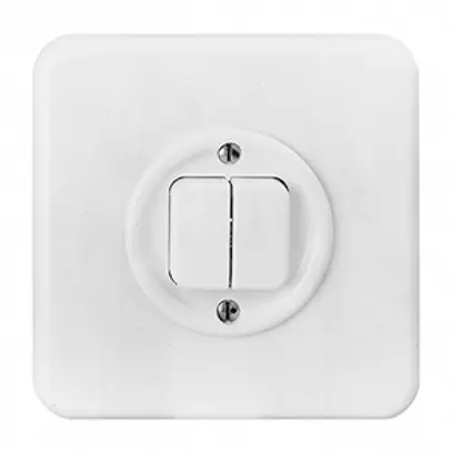 Kit frontale INC FH nero per interr./pulsante doppio 