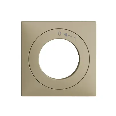 Kit frontal EDIZIOdue 0<-1 60×60mm sand pour interr.à clé 